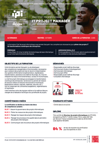 IPI Lyon IT Project Manager